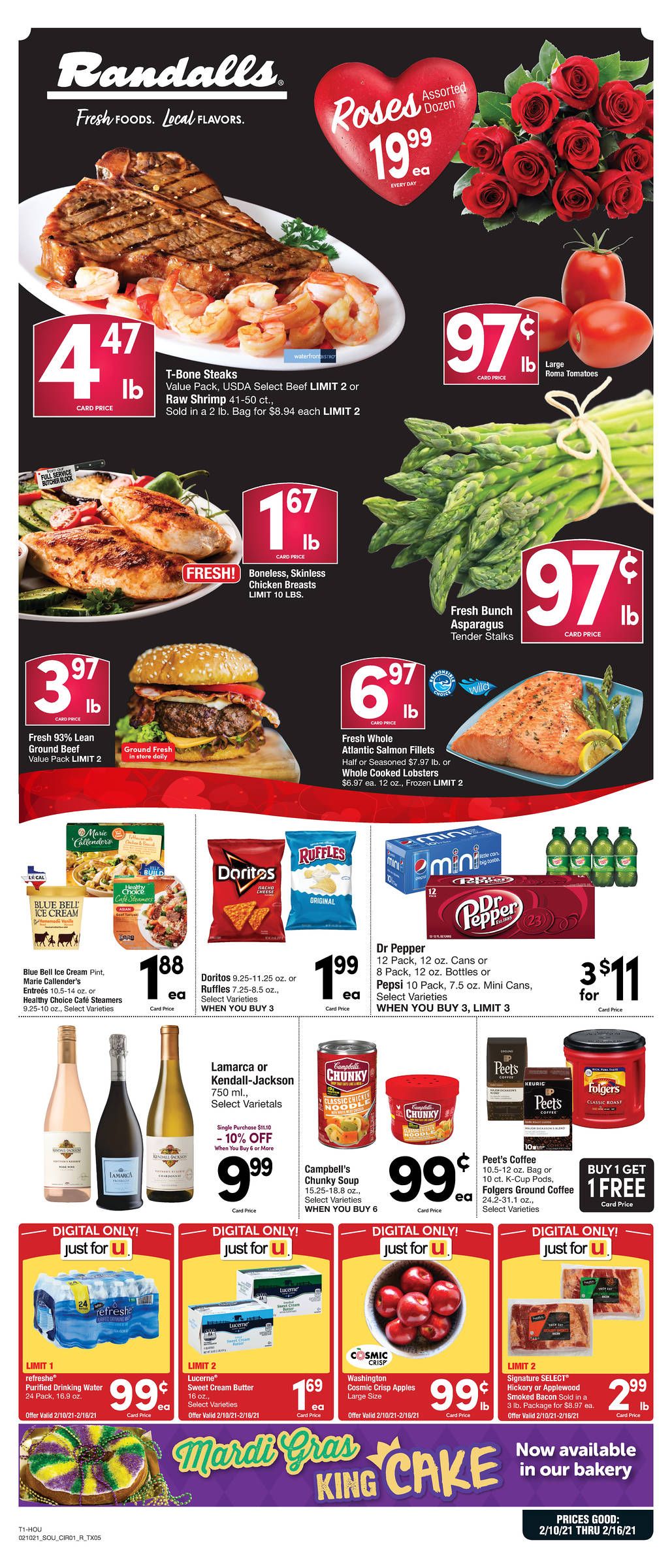 Randalls Valentine's Day Sale Weekly Ad Flyer February 10 to February 16, 2021