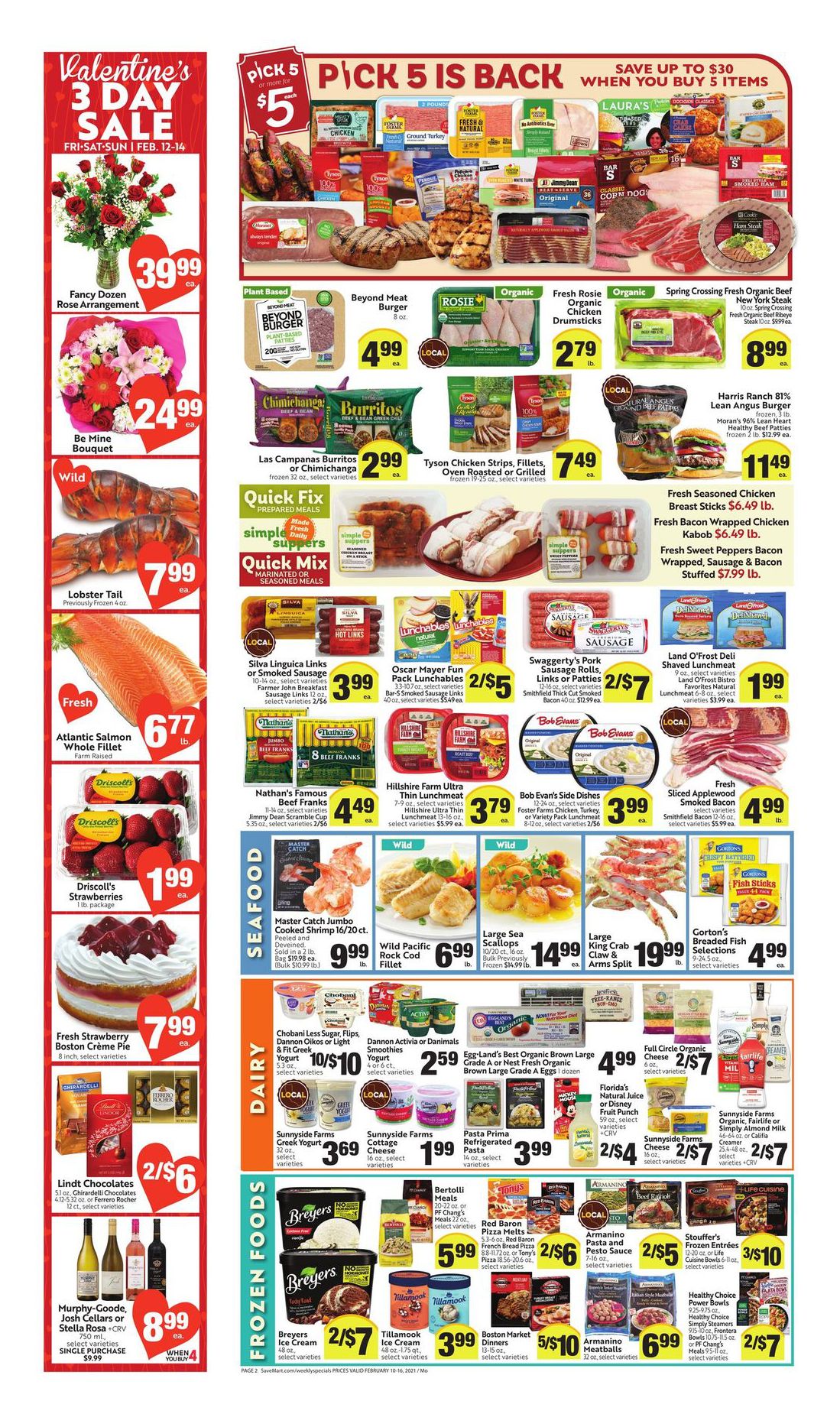 Save Mart Big Valentine's Day Sale Weekly Ad Flyer February 10 to February 16, 2021