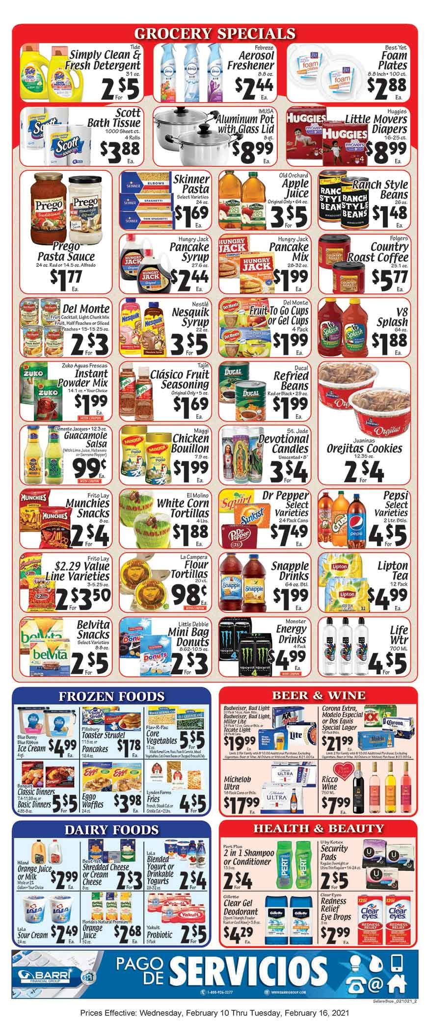 Sellers Bros Weekly Ad Flyer February 10 to February 16, 2021