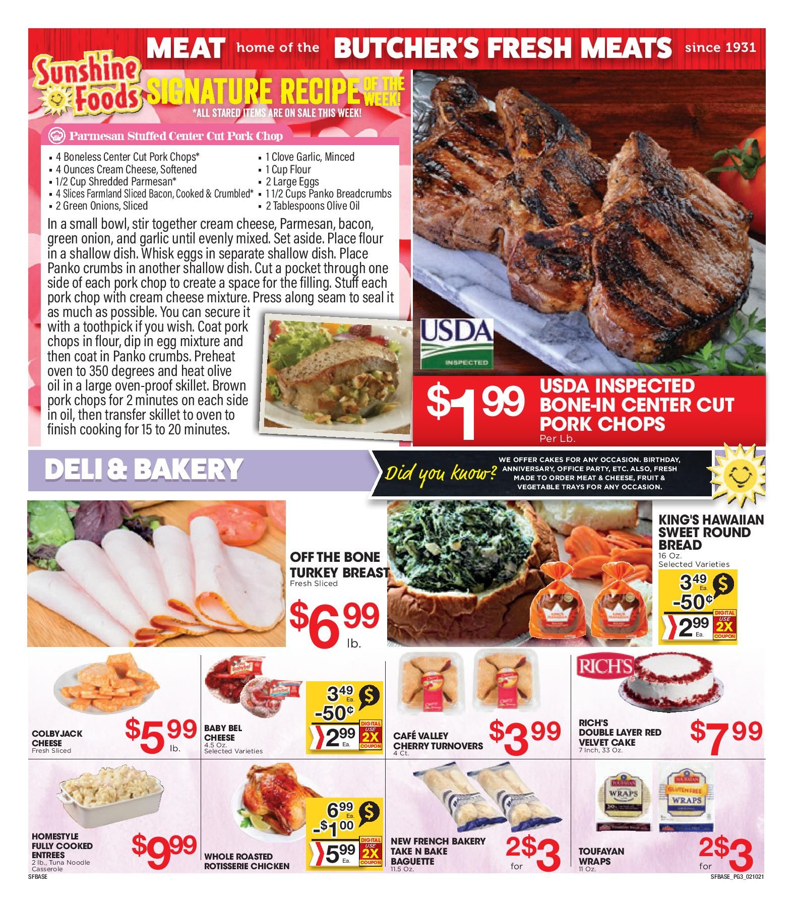 Sunshine Foods Valentine's Day Sale Weekly Ad Flyer February 10 to February 16, 2021