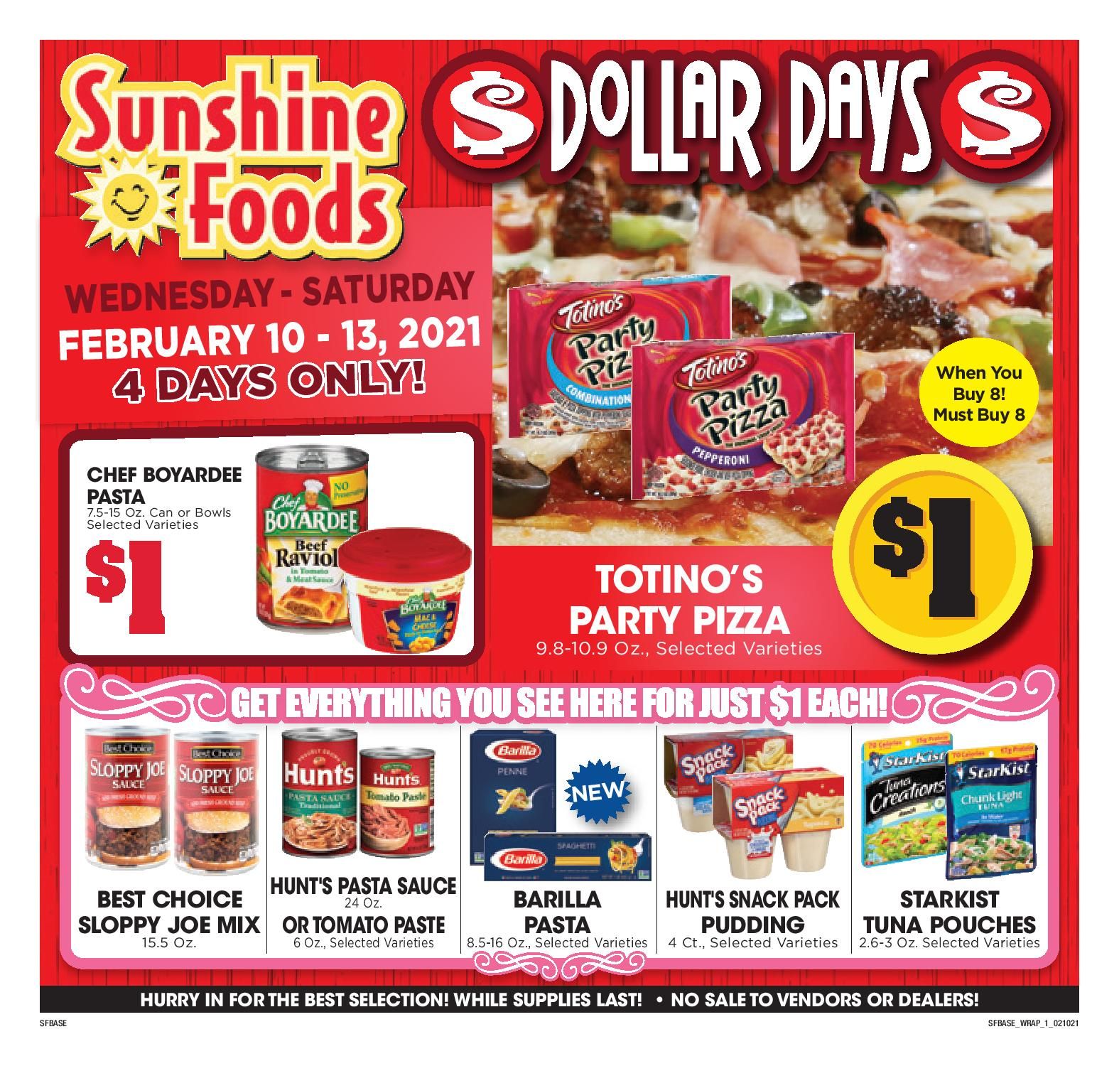 Sunshine Foods Valentine's Day Sale Weekly Ad Flyer February 10 to February 16, 2021