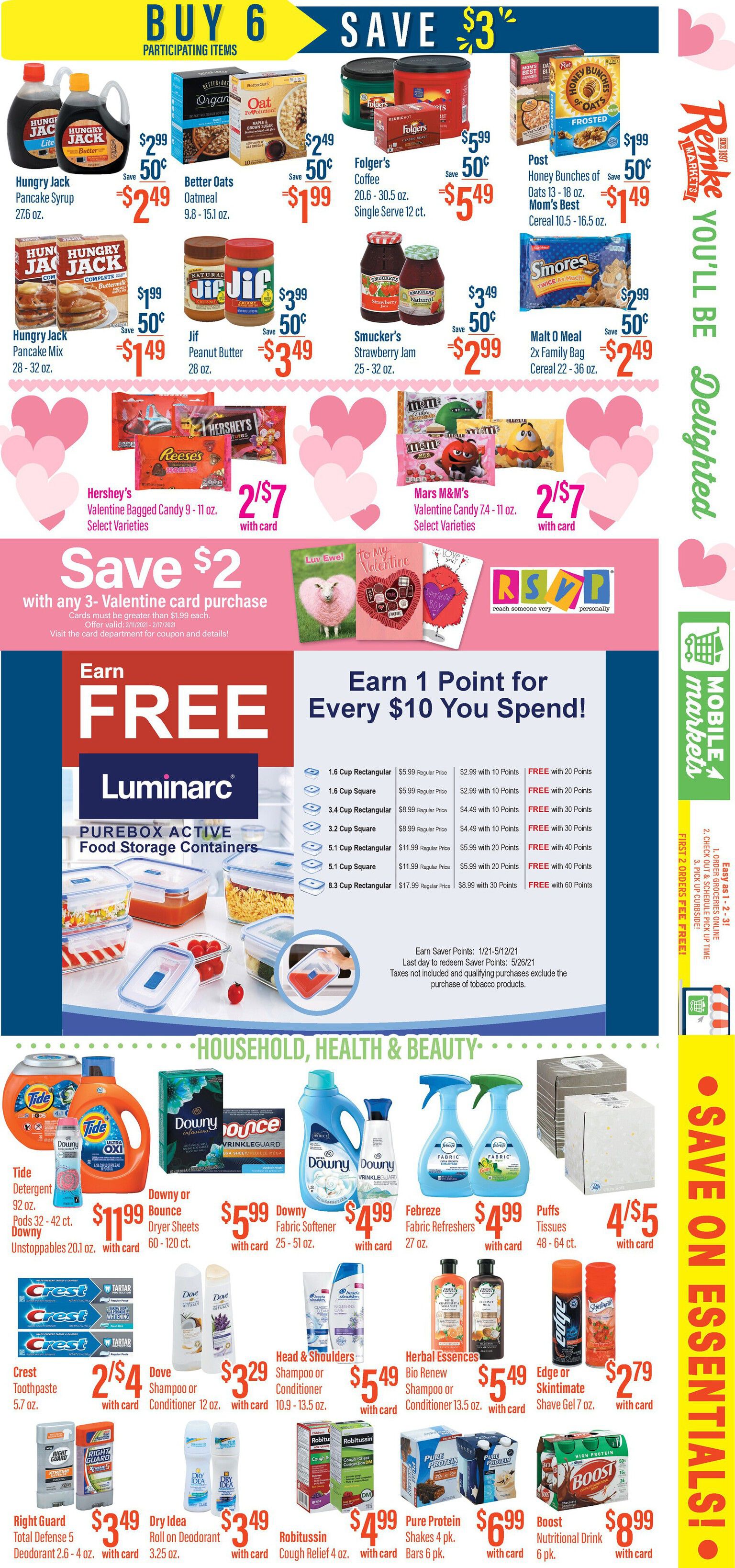 Remke Markets Valentine's Day Sale Weekly Ad Flyer February 11 to February 17, 2021
