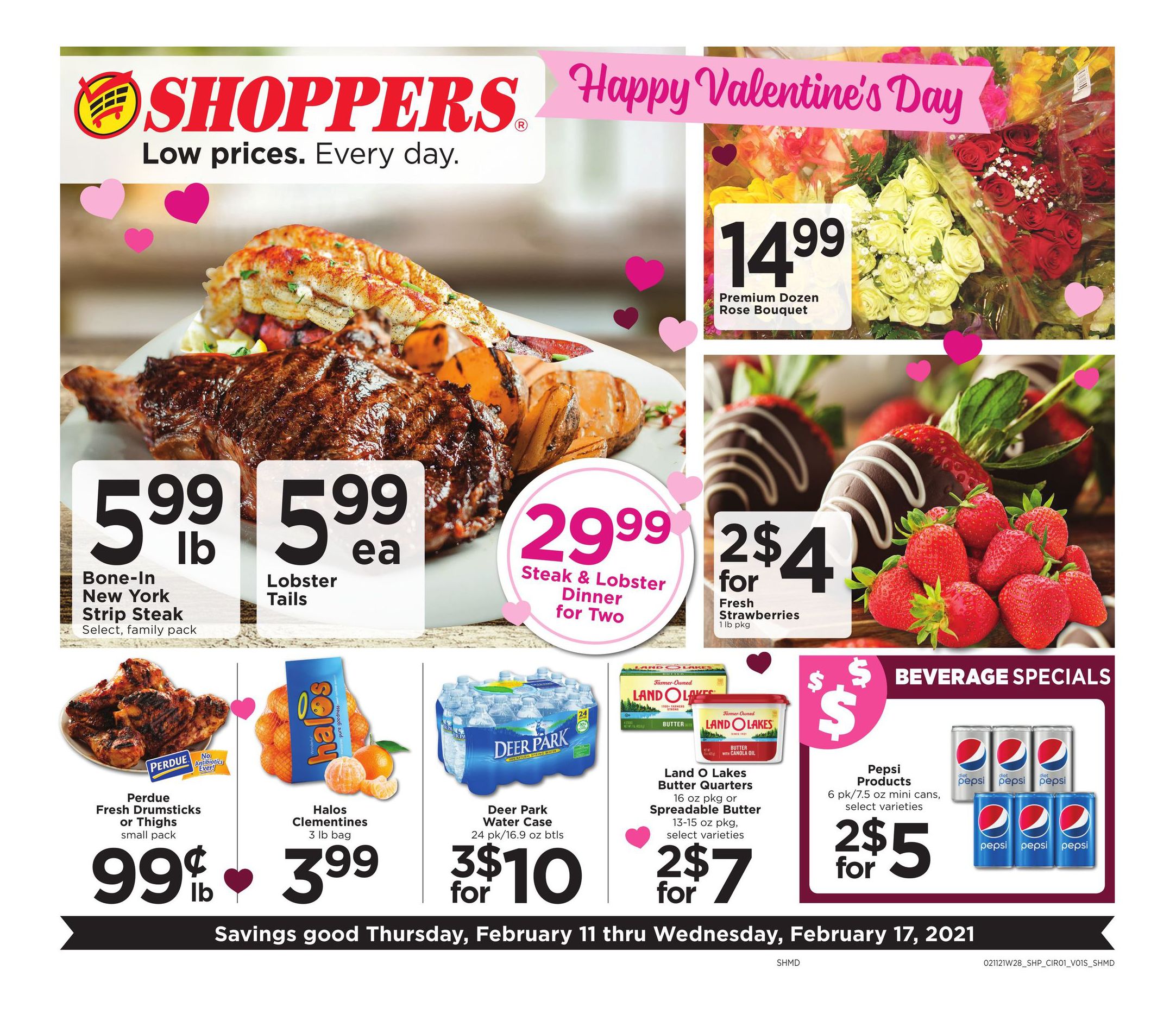 Shoppers Food Valentine's Day Sale Weekly Ad Flyer February 11 to February 17, 2021