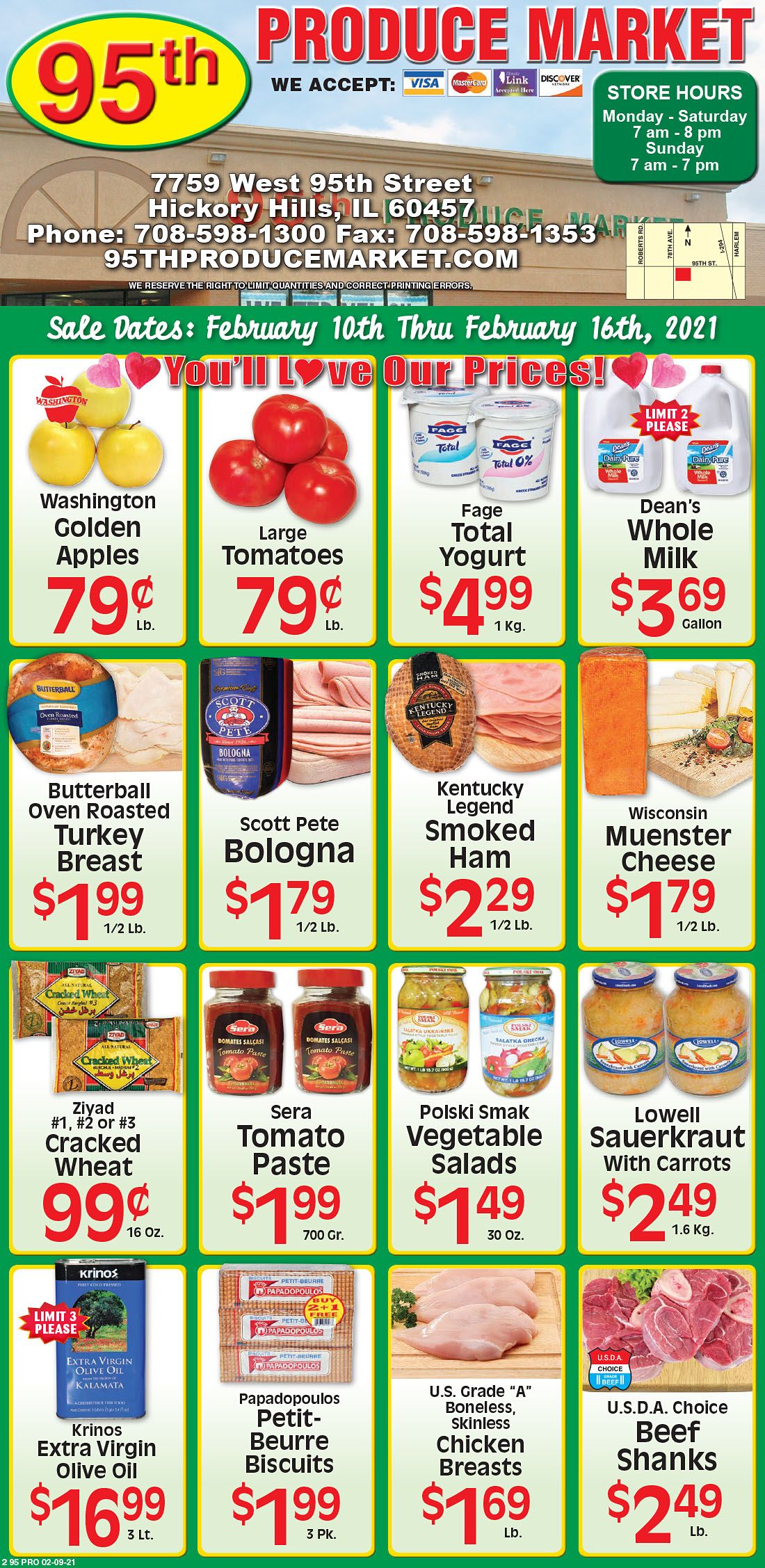 95th Produce Market Weekly Ad Flyer February 10 to February 16, 2021