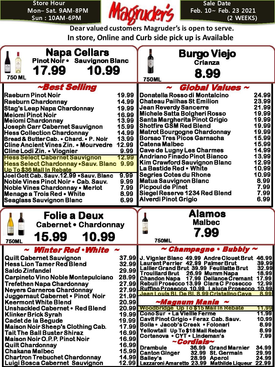 Magruder's Bi-Weekly Ad Flyer February 10 to February 23, 2021