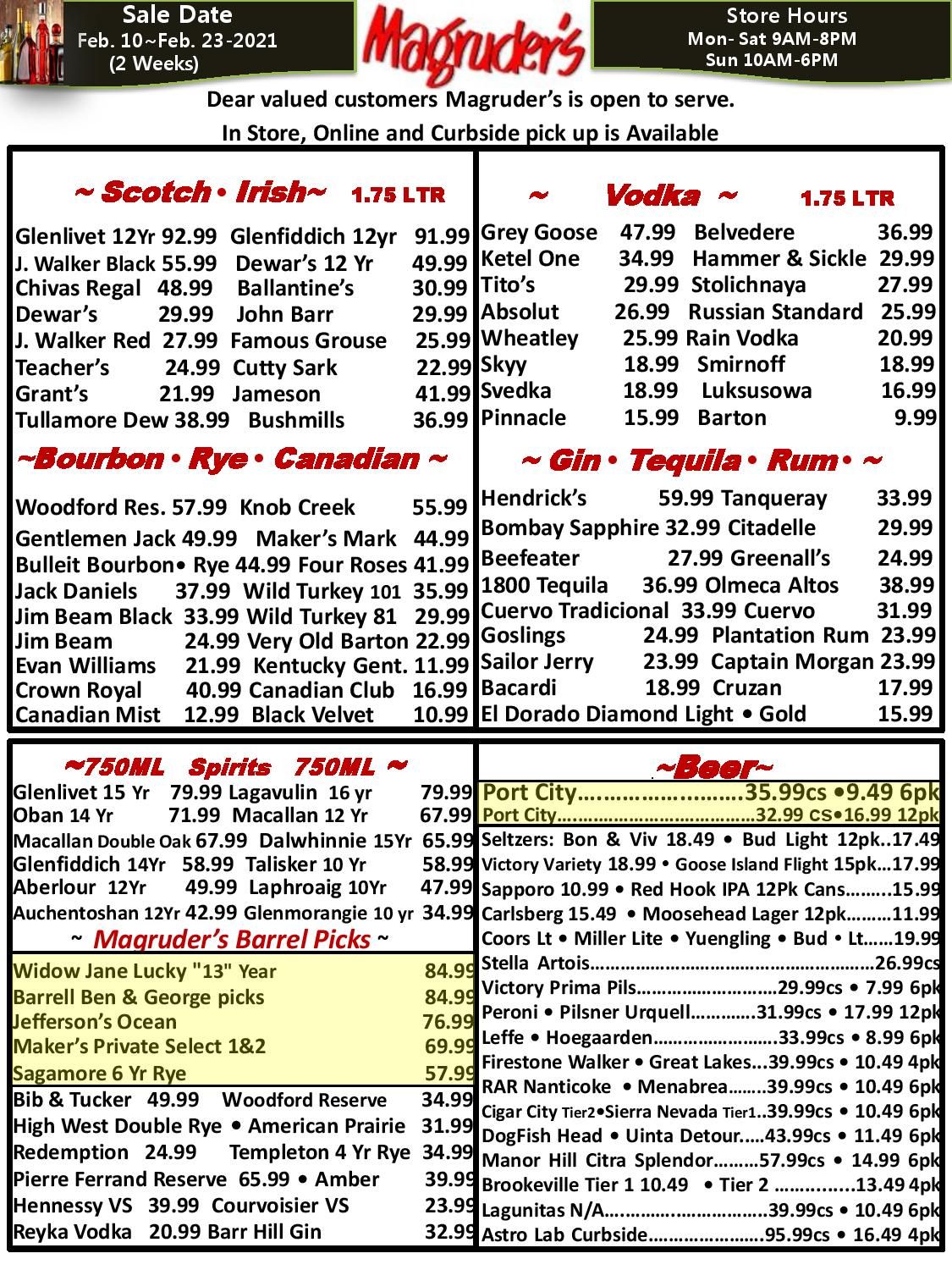 Magruder's Bi-Weekly Ad Flyer February 10 to February 23, 2021