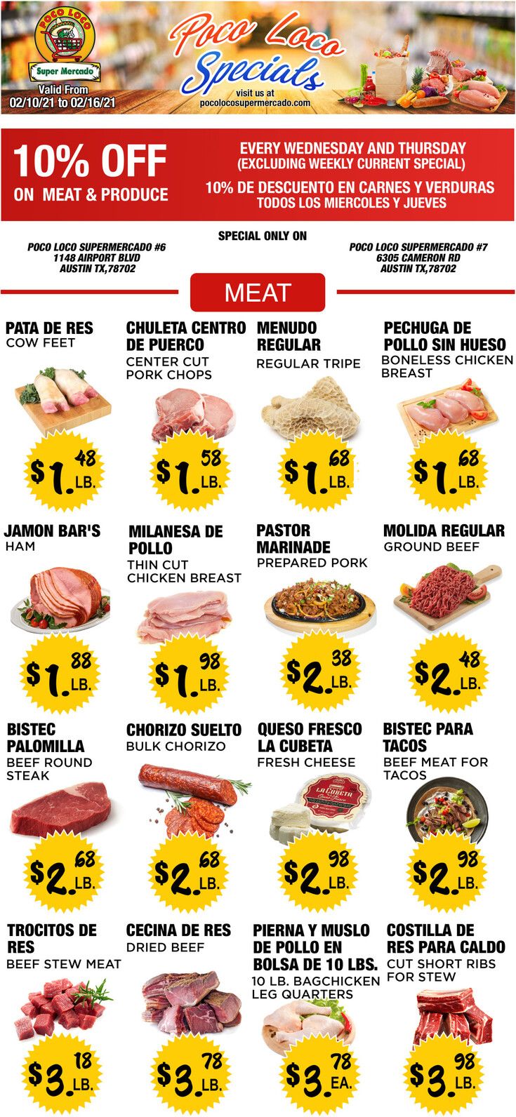 Poco Loco Weekly Ad Flyer February 10 to February 16, 2021