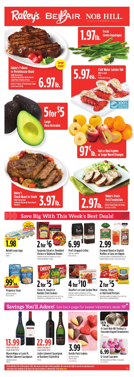 Raley's Weekly Ad Flyer February 10 to February 16, 2021