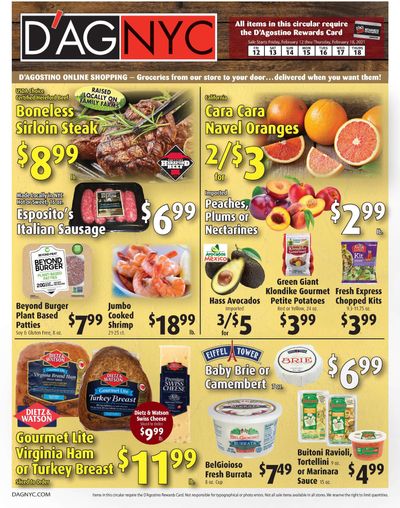 D'Agostino Valentine's Day Sale Weekly Ad Flyer February 12 to February 18, 2021