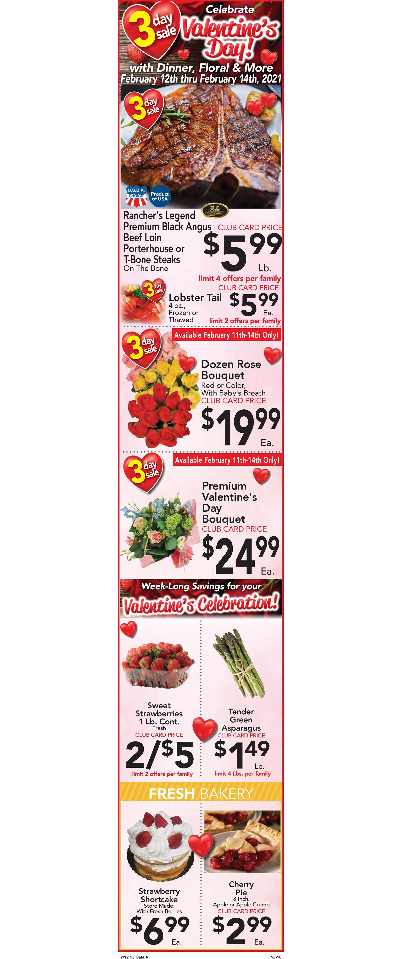 Foodtown Valentine's Day Sale Weekly Ad Flyer February 12 to February 18, 2021