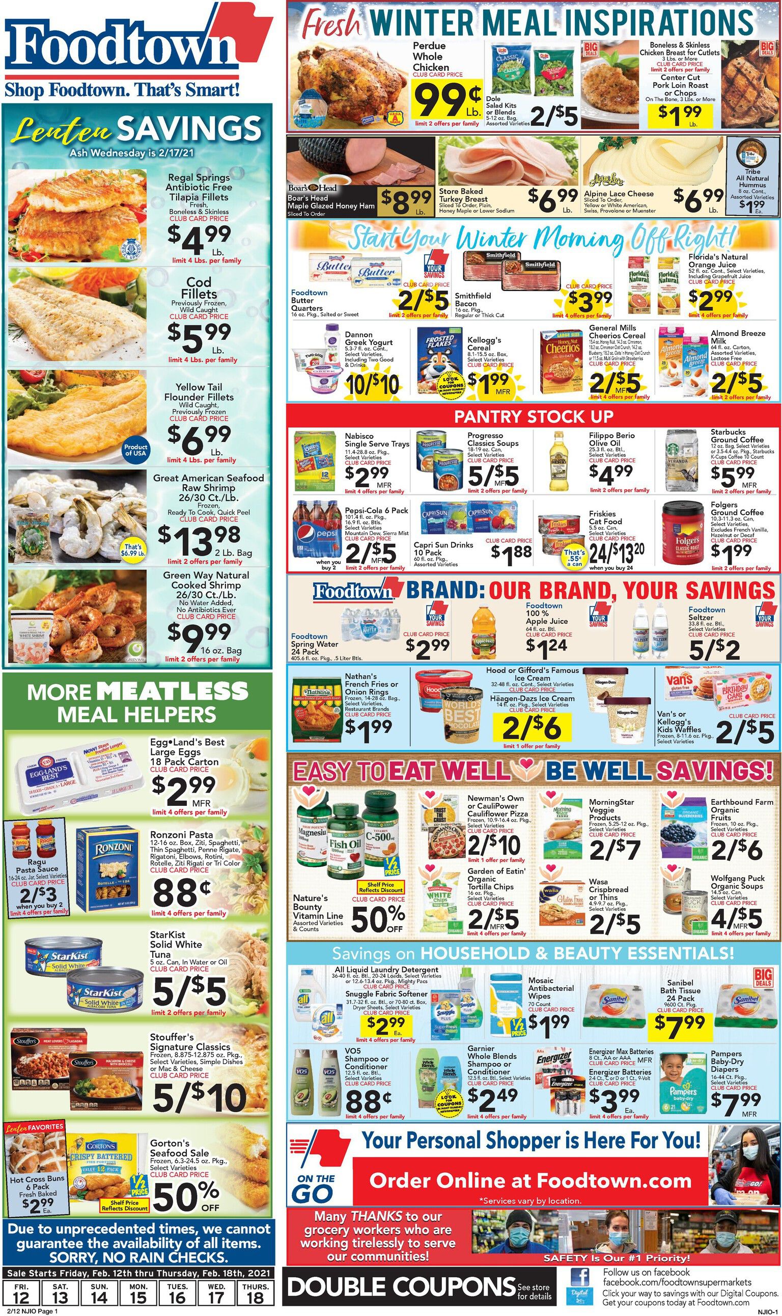 Foodtown Valentine's Day Sale Weekly Ad Flyer February 12 to February 18, 2021