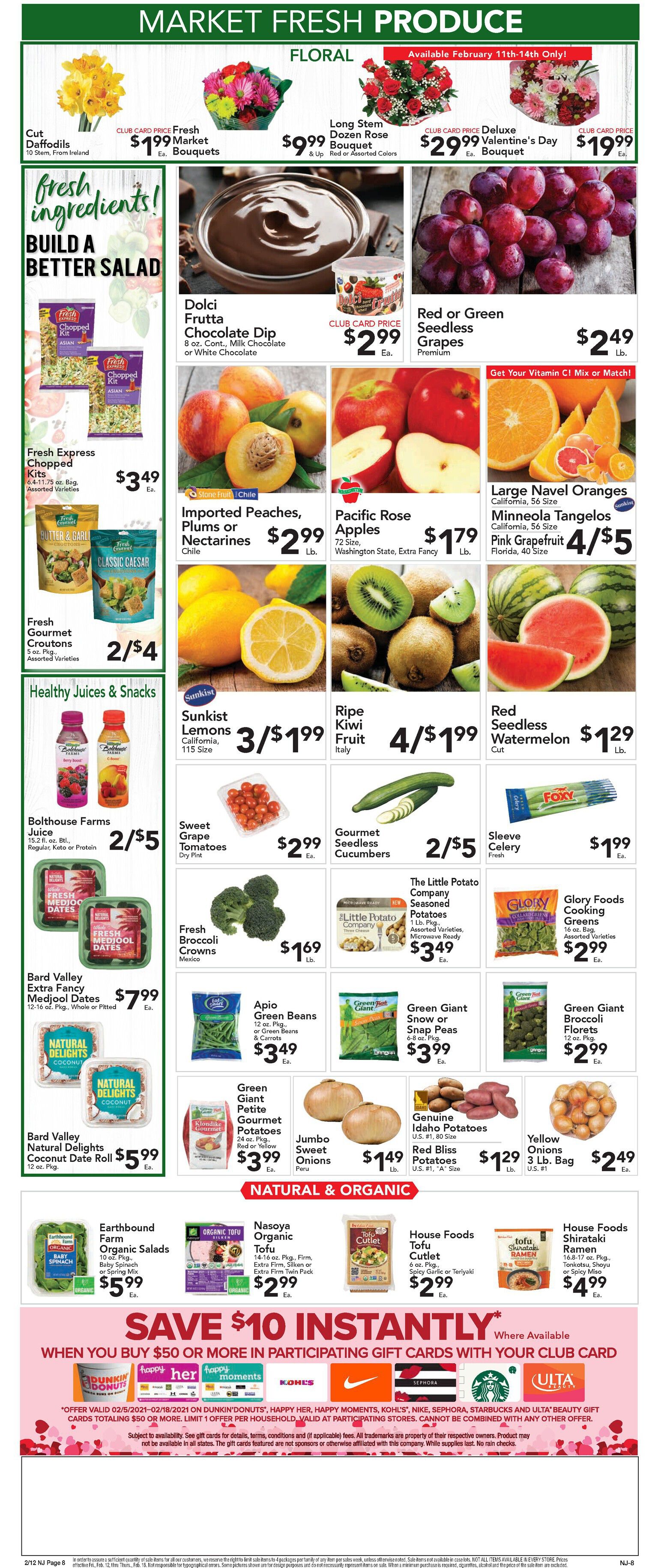 Foodtown Valentine's Day Sale Weekly Ad Flyer February 12 to February 18, 2021
