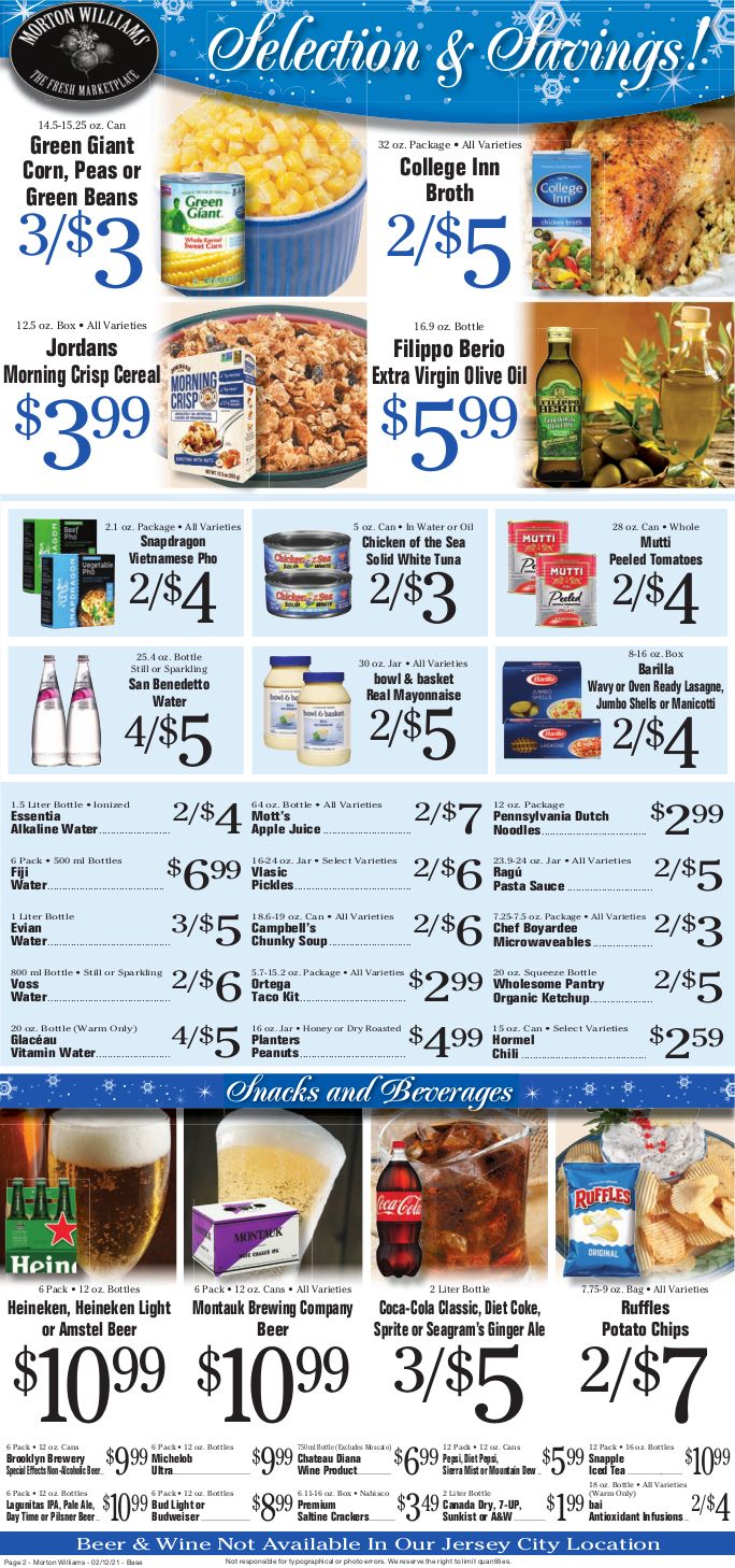 Morton Williams Weekly Ad Flyer February 12 to February 18, 2021
