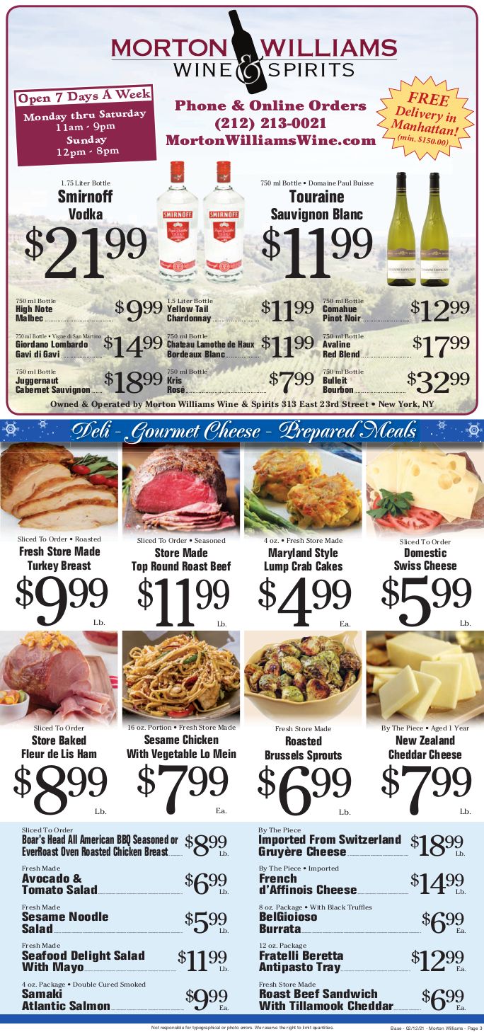 Morton Williams Weekly Ad Flyer February 12 to February 18, 2021