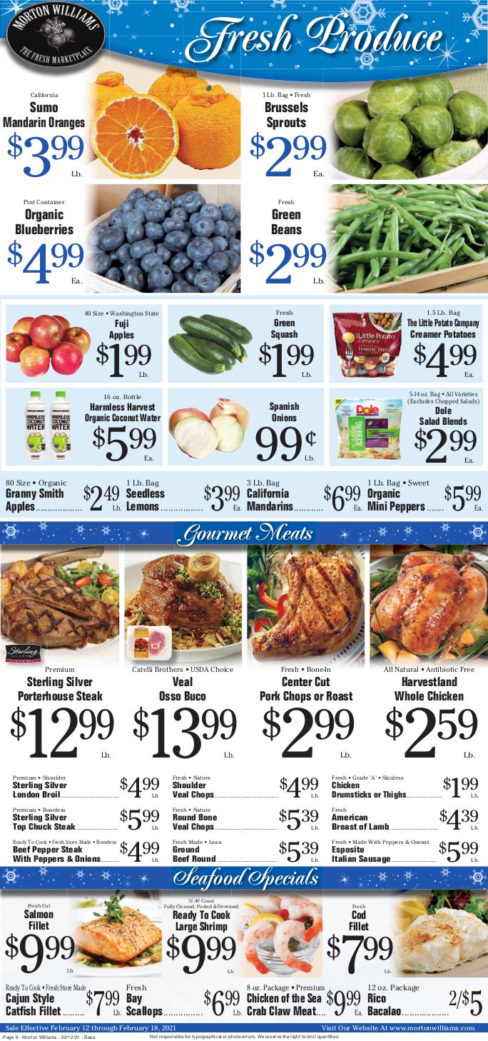 Morton Williams Weekly Ad Flyer February 12 to February 18, 2021