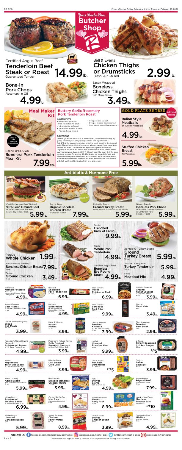 Roche Bros Valentine's Day Sale Weekly Ad Flyer February 12 to February 18, 2021