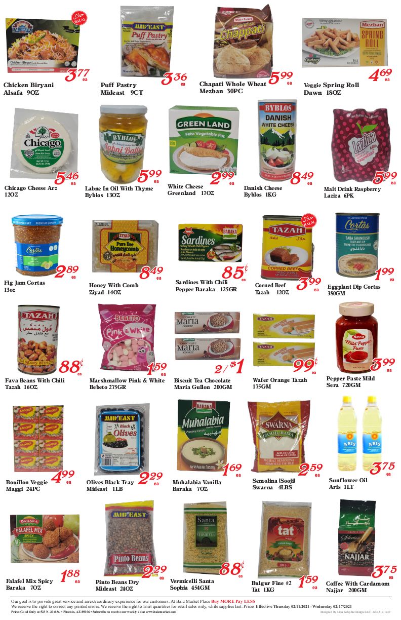 Baiz Market Weekly Ad Flyer  February 11 to February 17, 2021