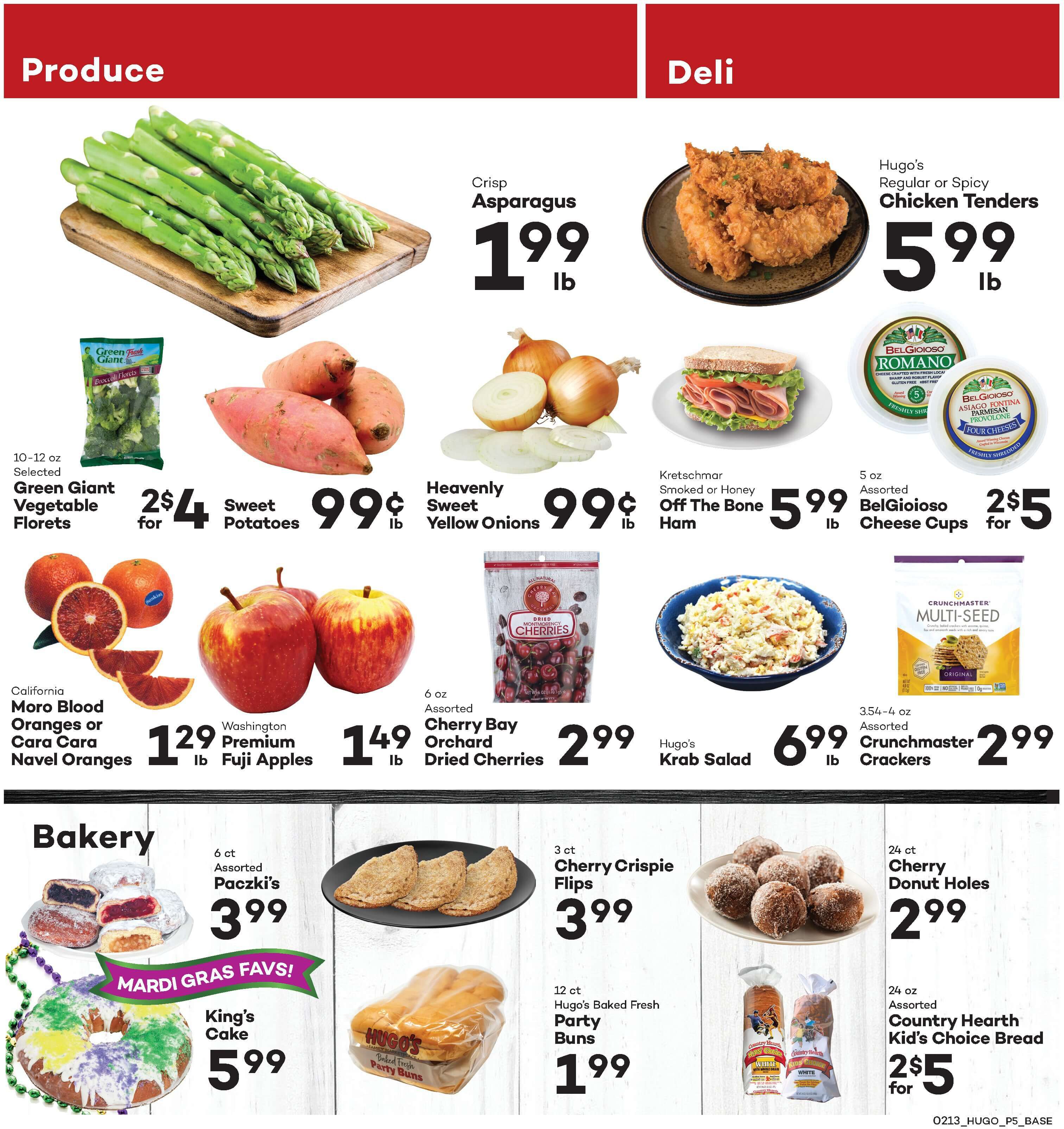 Hugo's Family Marketplace Mardi Gras Sale Weekly Ad Flyer February 13 to February 19, 2021