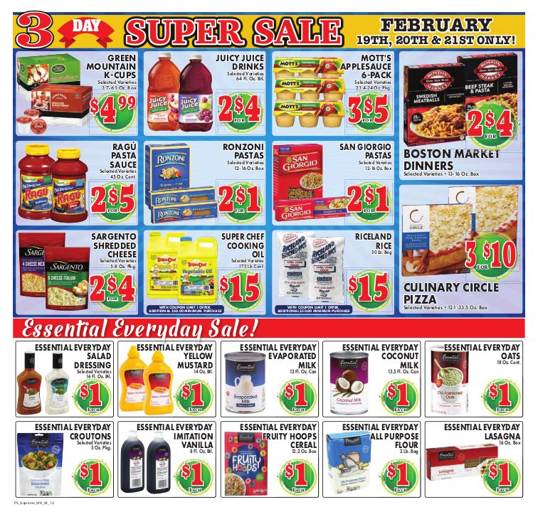 Supremo Food Market Weekly Ad Flyer February 13 to February 26, 2021