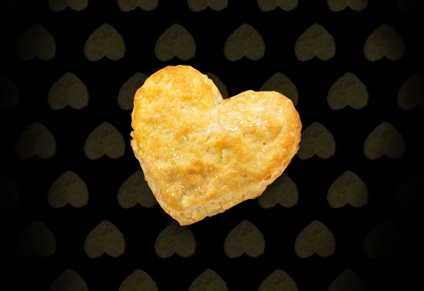Get Freshly Baked Heart-Shaped Biscuits at Hardee's this Valentine's Day Weekend Get Freshly Baked Heart-Shaped Biscuits at Hardee's this Valentine's Day Weekend