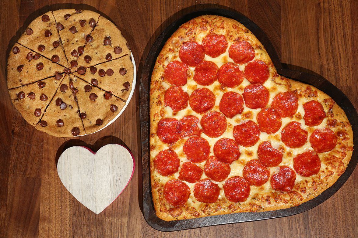 Select Pizza Hut Restaurants are Serving Up Seasonal Heart-Shaped Pizzas for Valentine's Select Pizza Hut Restaurants are Serving Up Seasonal Heart-Shaped Pizzas for Valentine's