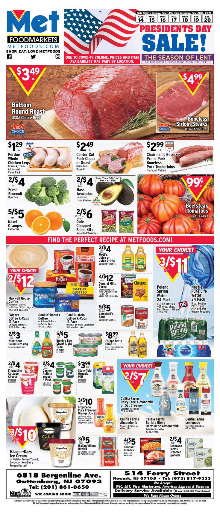 Met Foodmarkets Weekly Ad Flyer February 14 to February 20, 2021