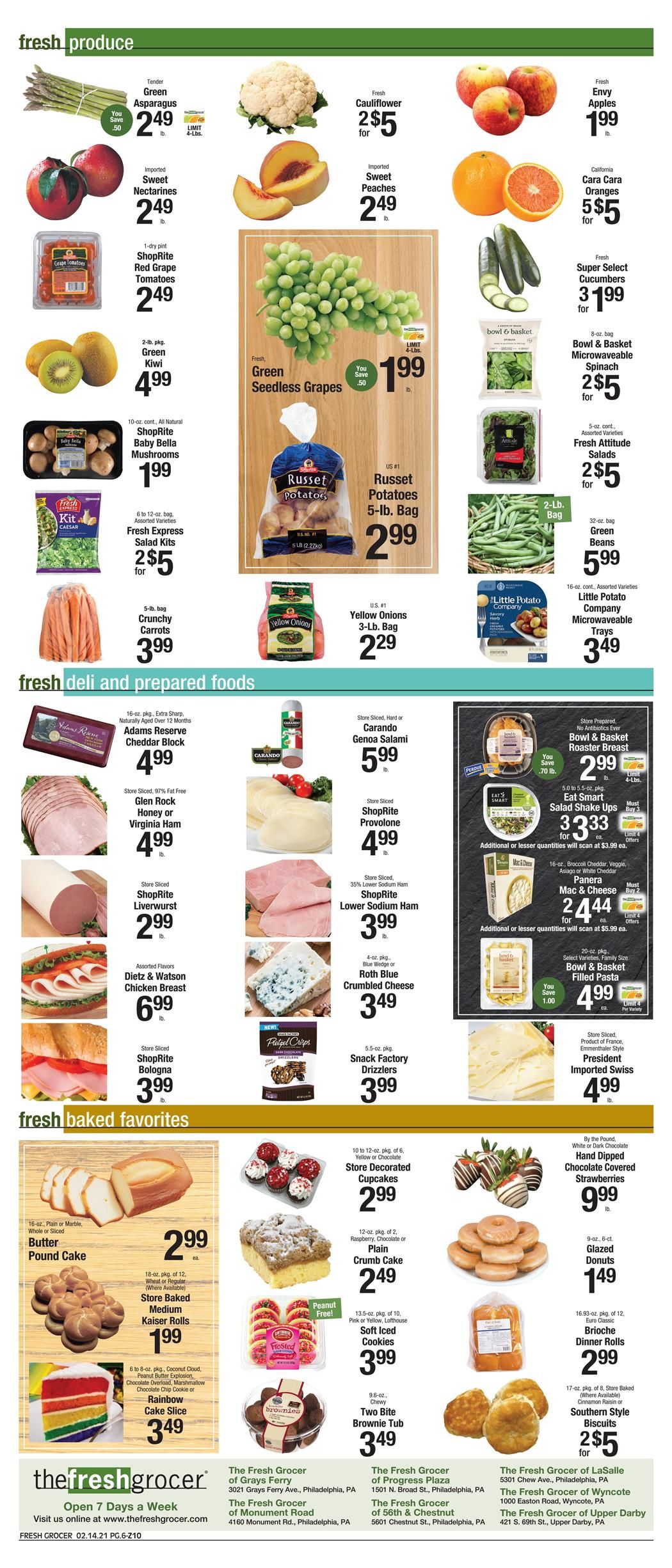The Fresh Grocer Weekly Ad Flyer February 14 to February 20, 2021