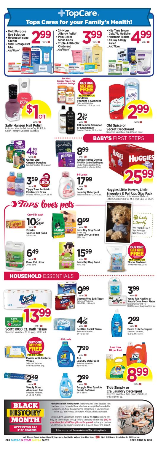 Tops Friendly Markets Weekly Ad Flyer February 14 to February 20, 2021