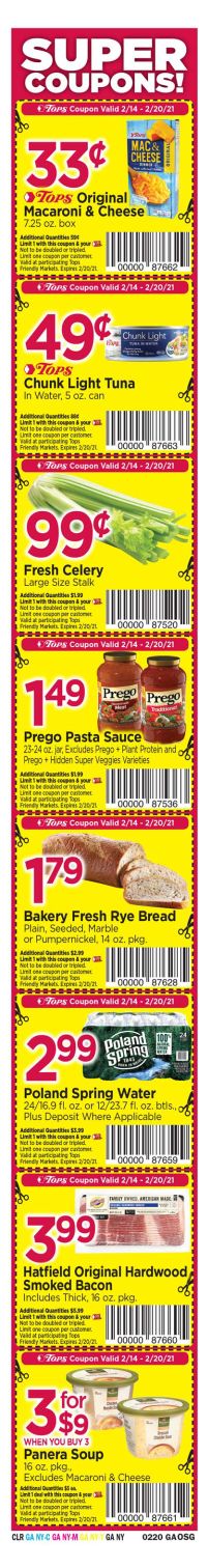 Tops Friendly Markets Weekly Ad Flyer February 14 to February 20, 2021