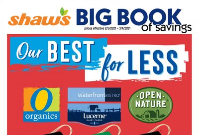 Shaw’s (MA, ME, NH, RI, VT) Weekly Ad Flyer February 5 to March 4