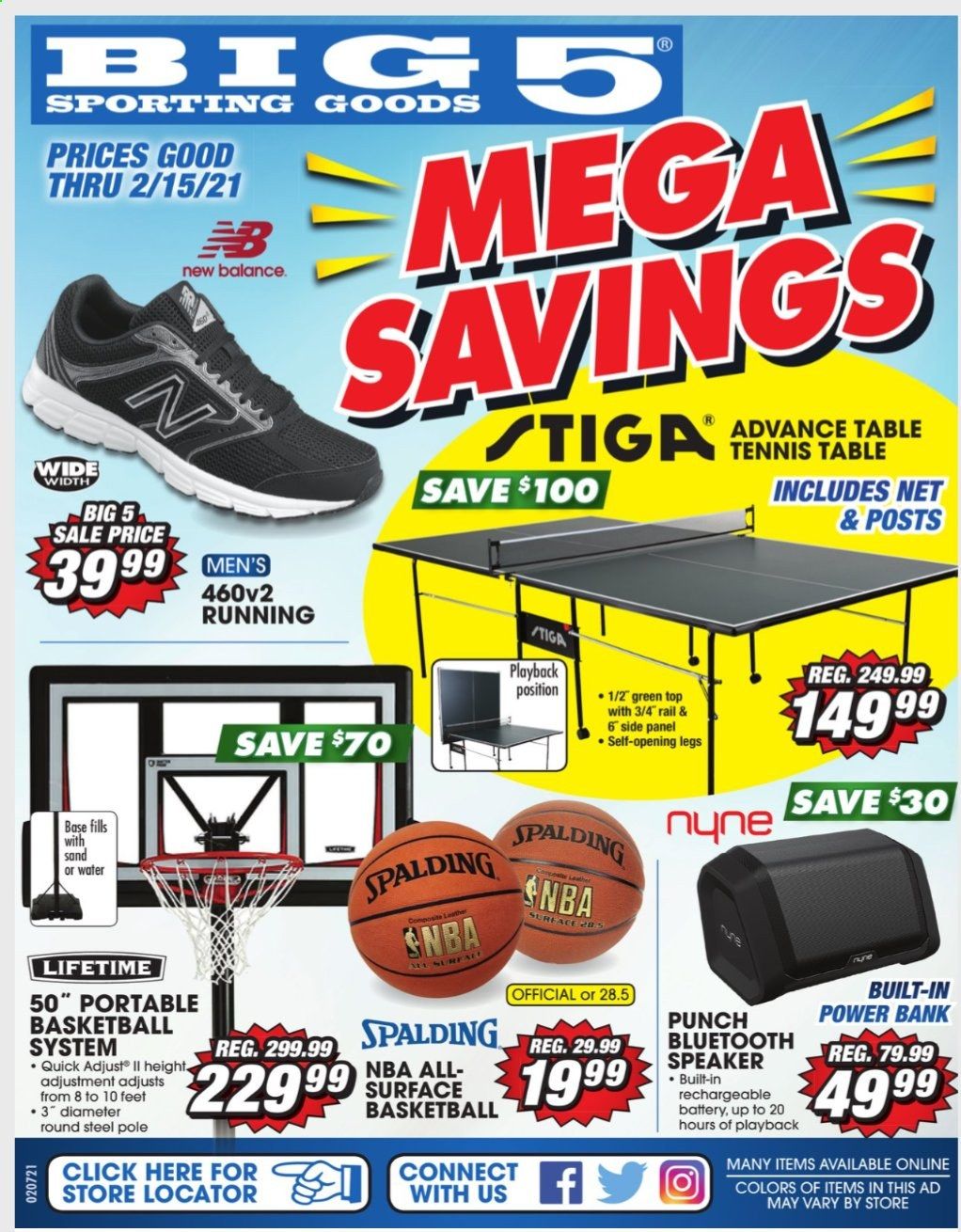 Big 5 Weekly Ad Flyer February 7 to February 15