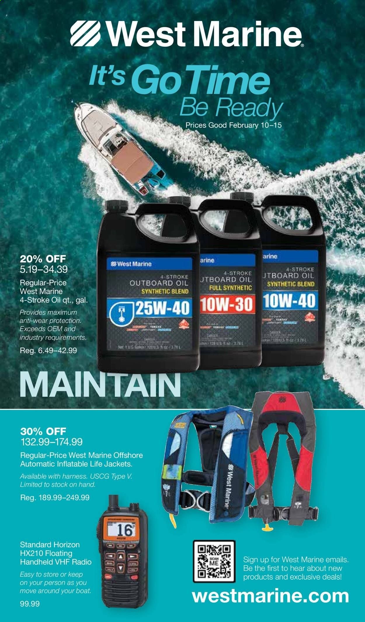 West Marine Weekly Ad Flyer February 10 to February 15