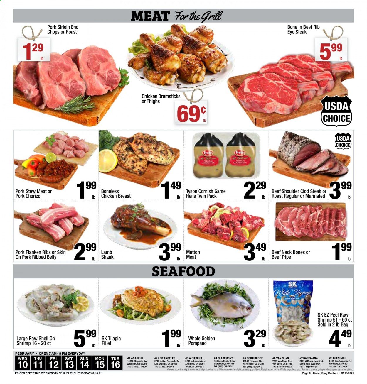 Super King Markets (CA) Weekly Ad Flyer February 10 to February 16