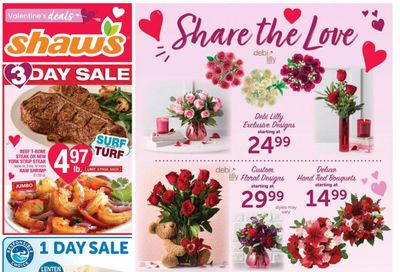 Shaw’s (MA, ME, NH, RI, VT) Weekly Ad Flyer February 11 to February 17