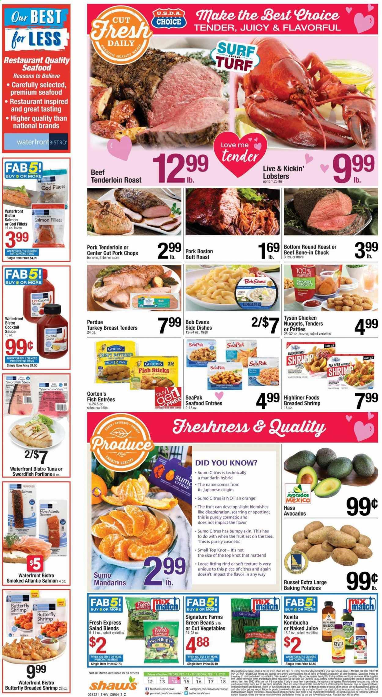 Shaw’s (MA, ME, NH, RI, VT) Weekly Ad Flyer February 11 to February 17