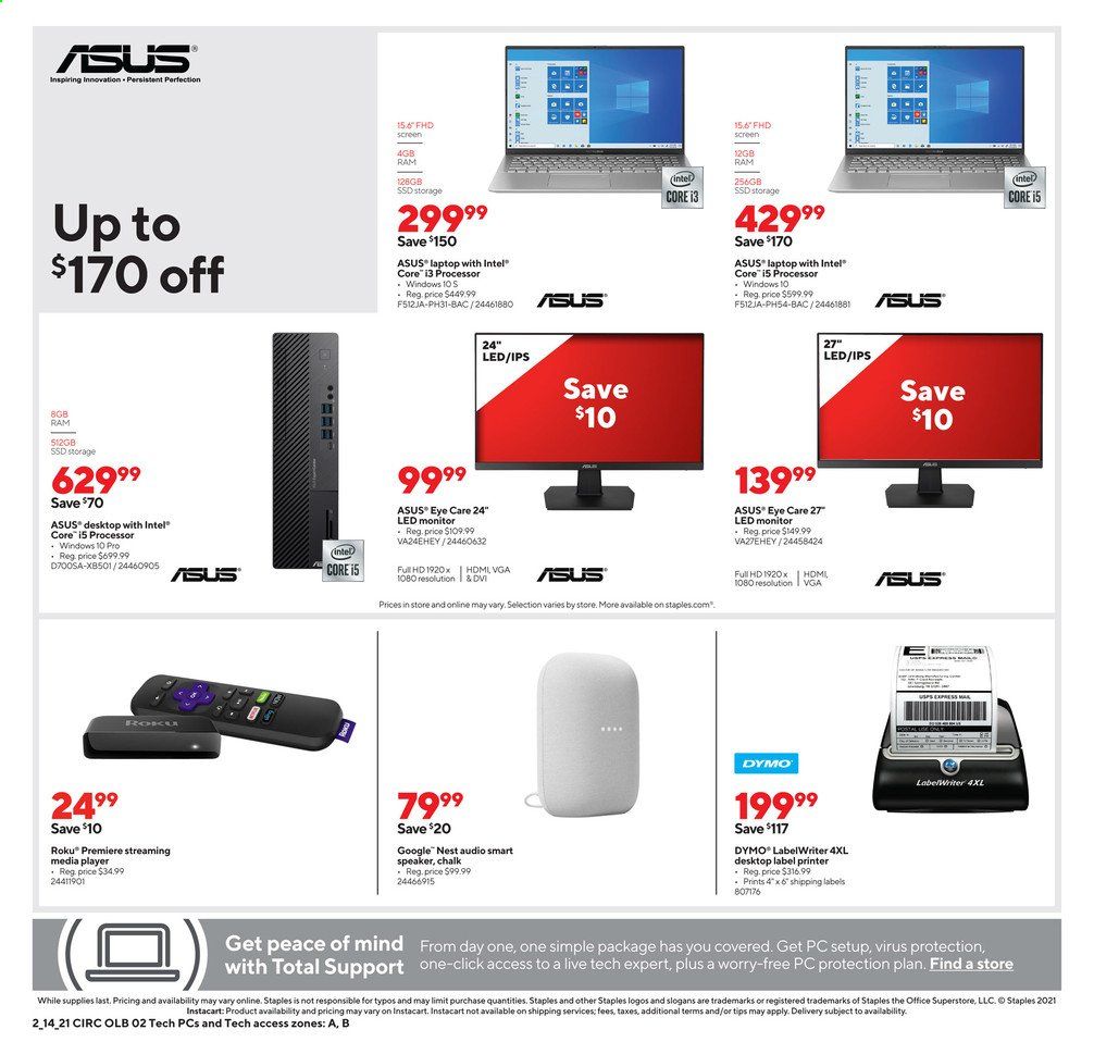 Staples Weekly Ad Flyer February 14 to February 20