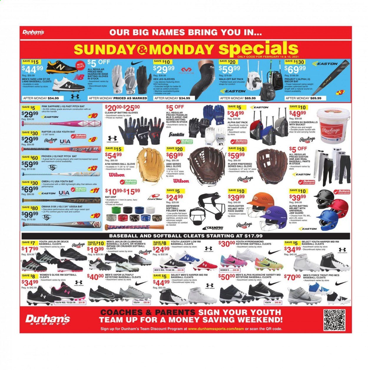 Dunham's Sports Weekly Ad Flyer February 13 to February 18