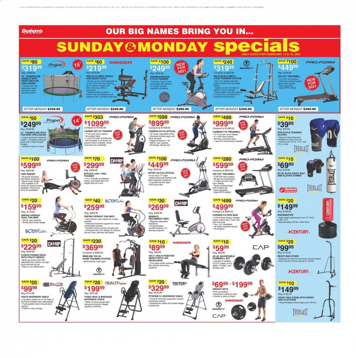Dunham's Sports (AL, GA, KY, NC, OK, TN, VA, WV) Weekly Ad Flyer February 13 to February 18