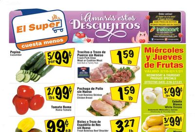 El Super (AZ, CA, NM, NV, TX) Weekly Ad Flyer February 10 to February 16