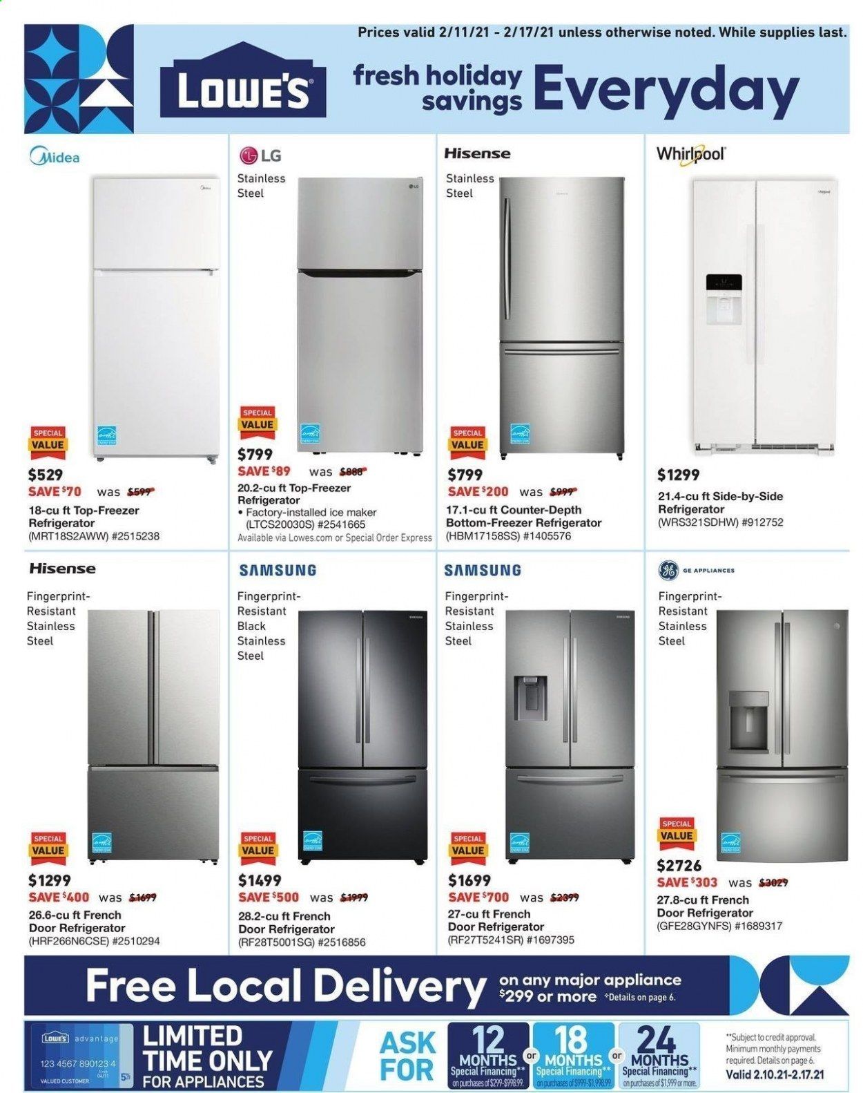 Lowe's Weekly Ad Flyer February 11 to February 17