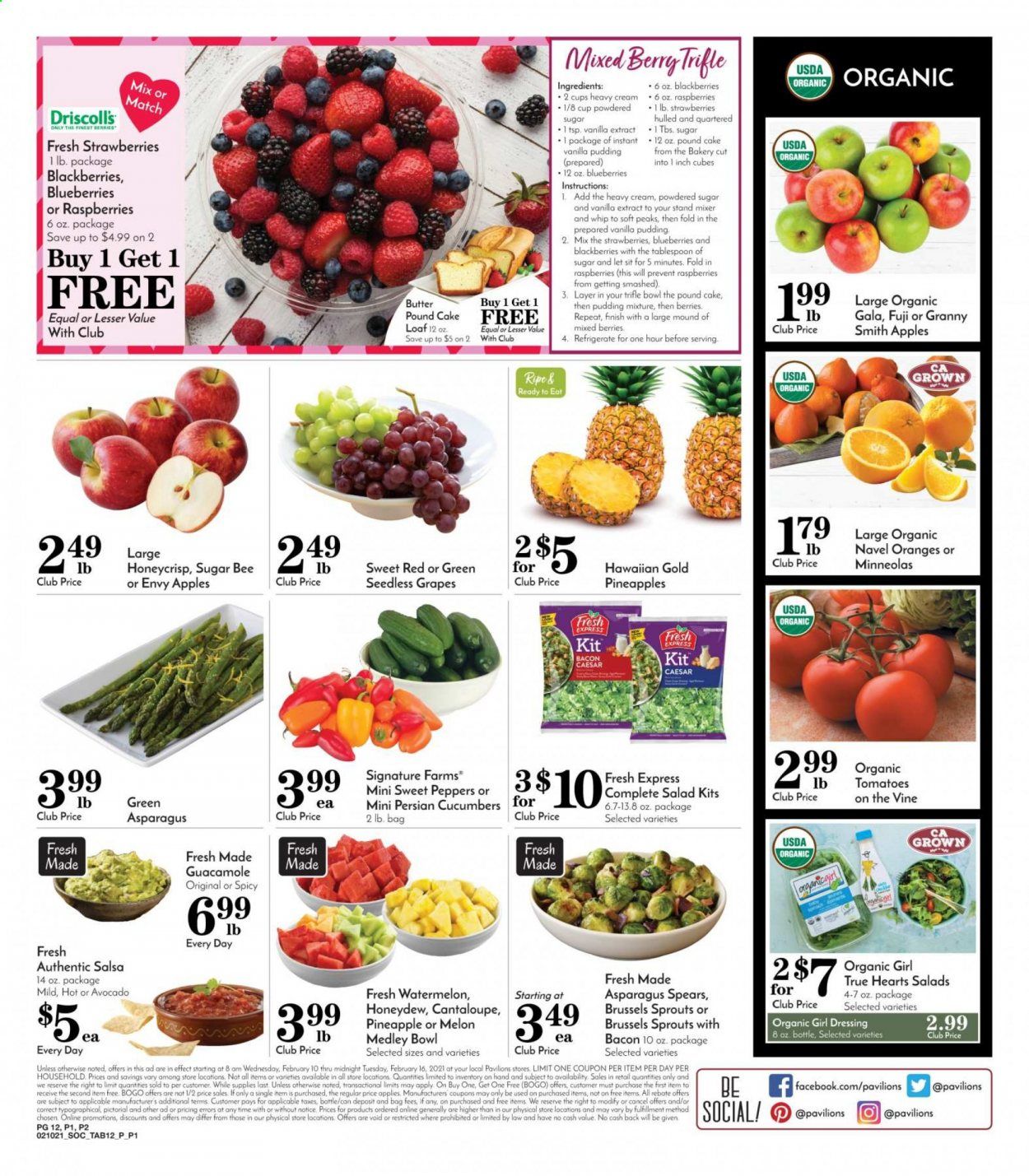 Pavilions (CA) Weekly Ad Flyer February 10 to February 16
