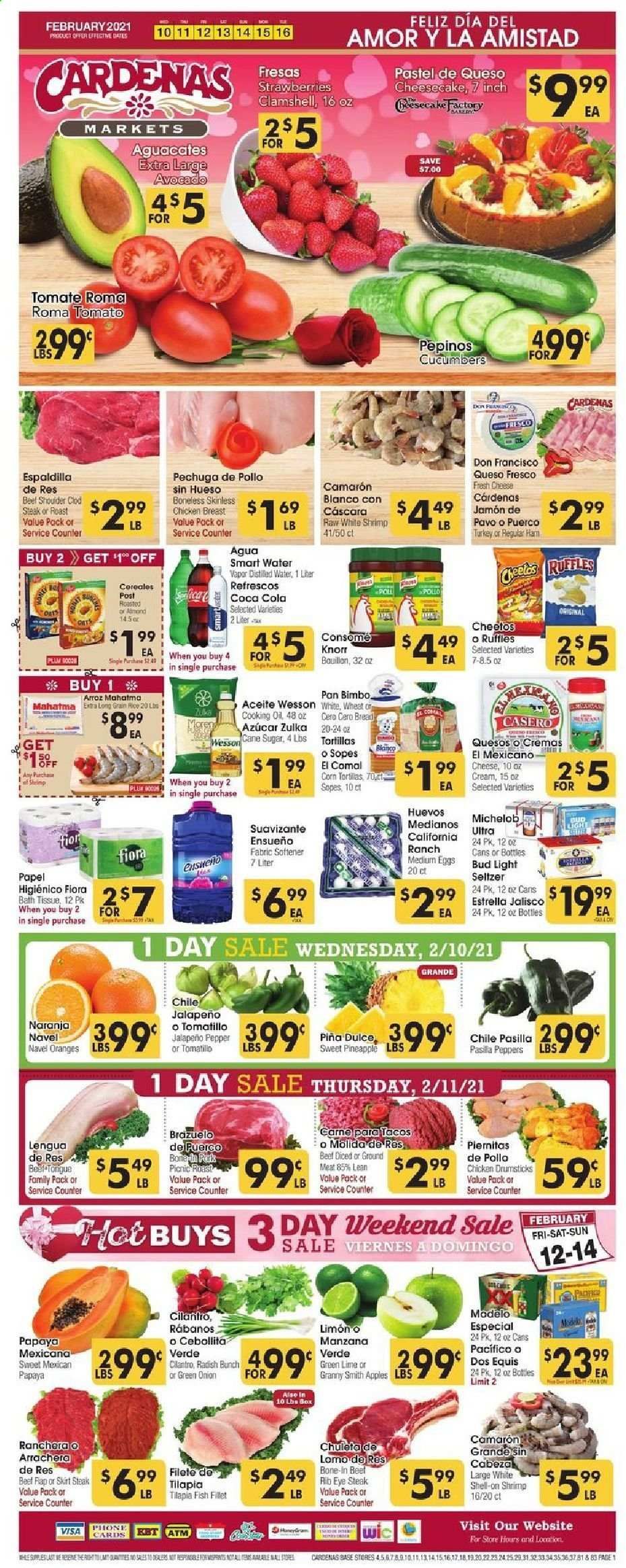Cardenas (CA, NV) Weekly Ad Flyer February 10 to February 16