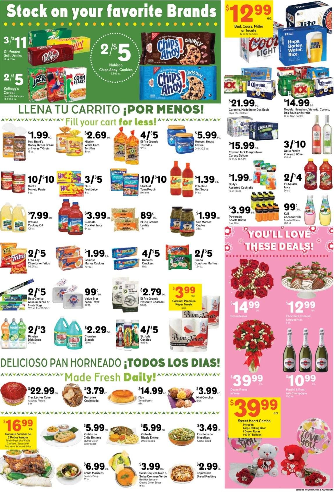 El Rio Grande (10, 21, 25, 30, 34, 53, 90) Weekly Ad Flyer February 10 to February 16