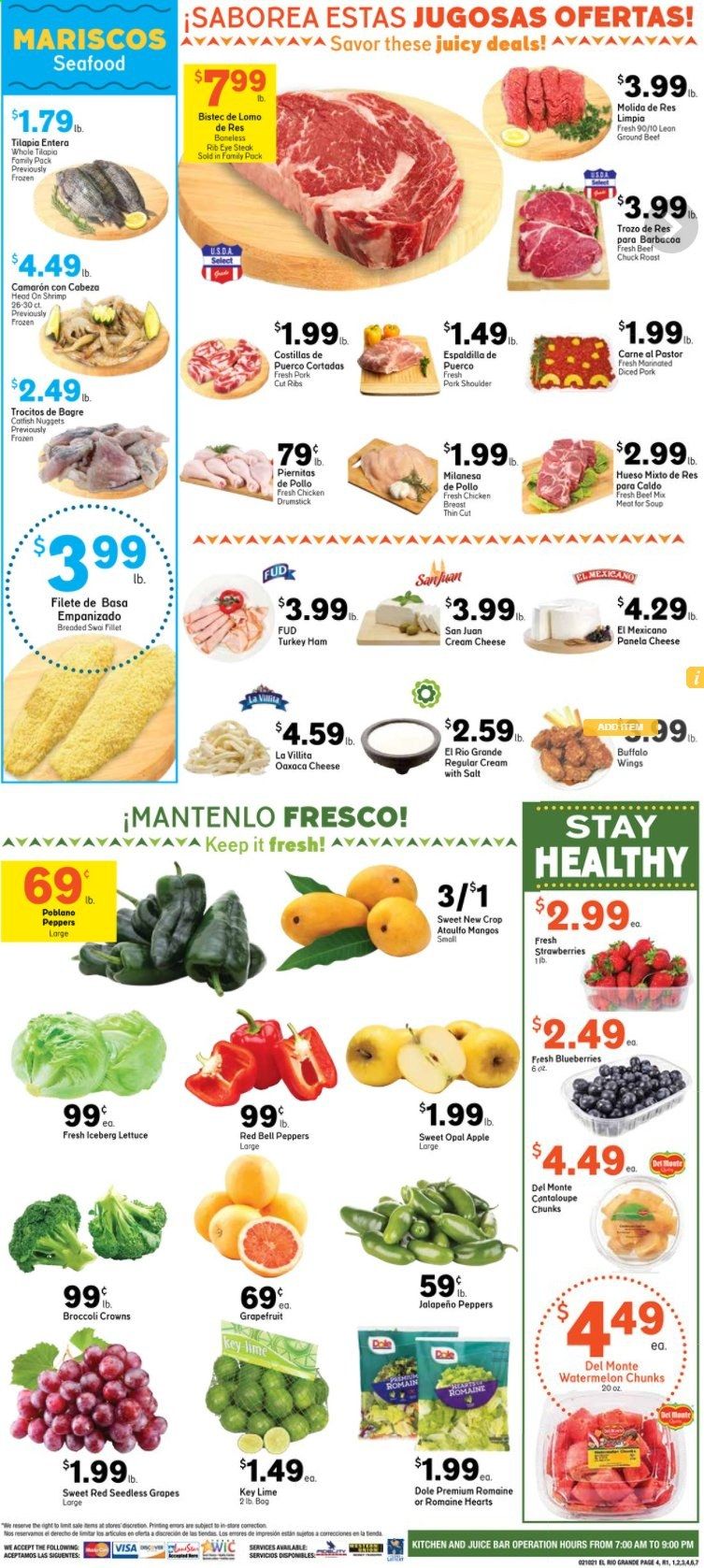 El Rio Grande (10, 21, 25, 30, 34, 53, 90) Weekly Ad Flyer February 10 to February 16