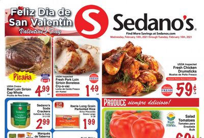 Sedano's (FL) Weekly Ad Flyer February 10 to February 16