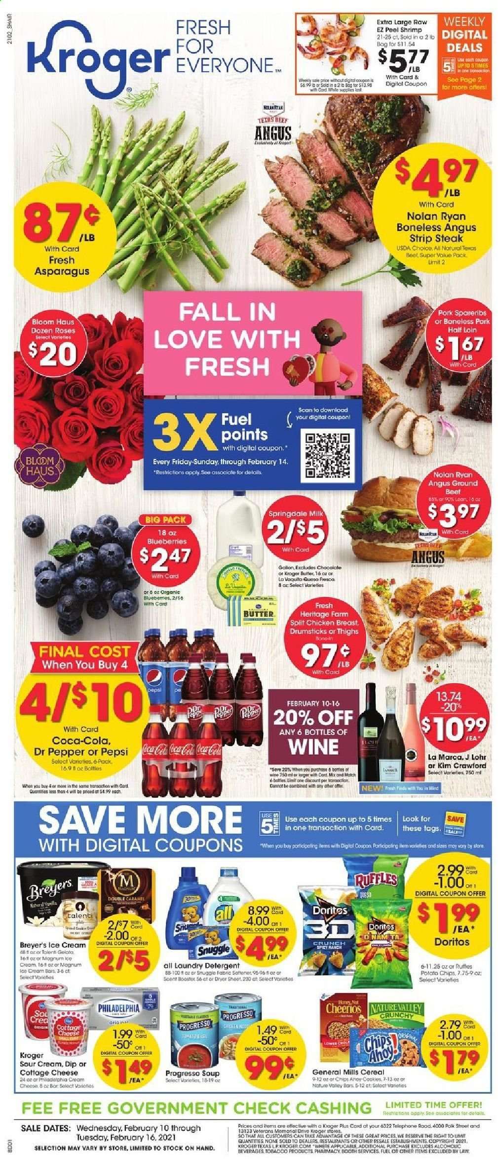 Kroger (GA, IL, LA, MI, OK, SC, TN, TX, VA) Weekly Ad Flyer February 10 to February 16