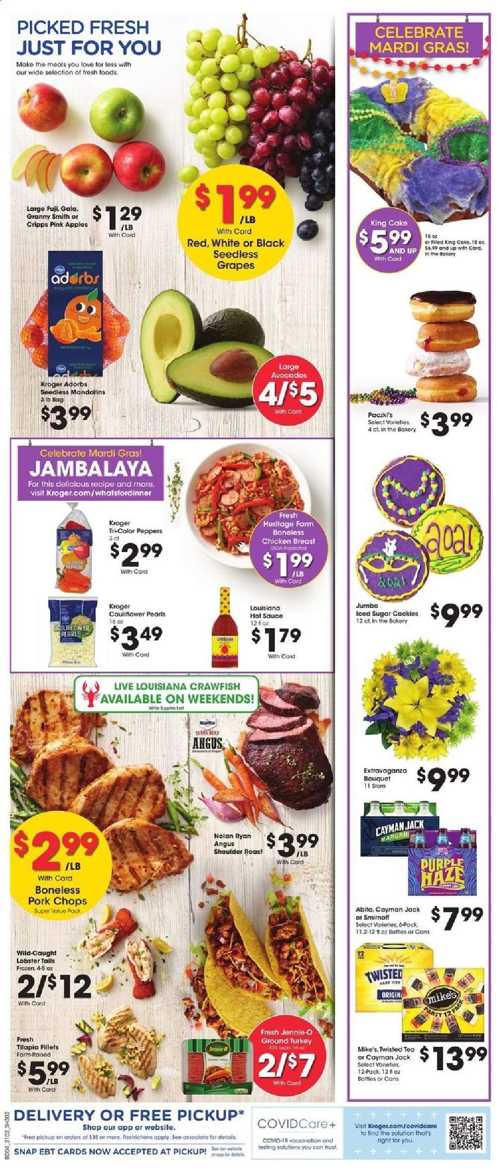 Kroger (GA, IL, LA, MI, OK, SC, TN, TX, VA) Weekly Ad Flyer February 10 to February 16