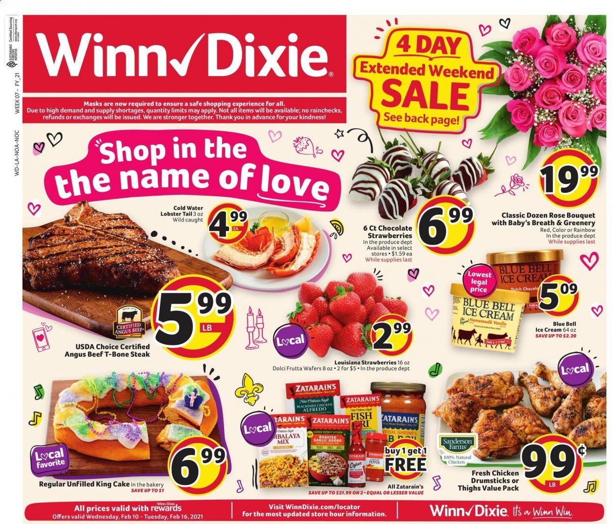 Winn Dixie (AL, FL, GA, LA, MS) Weekly Ad Flyer February 10 to February 16