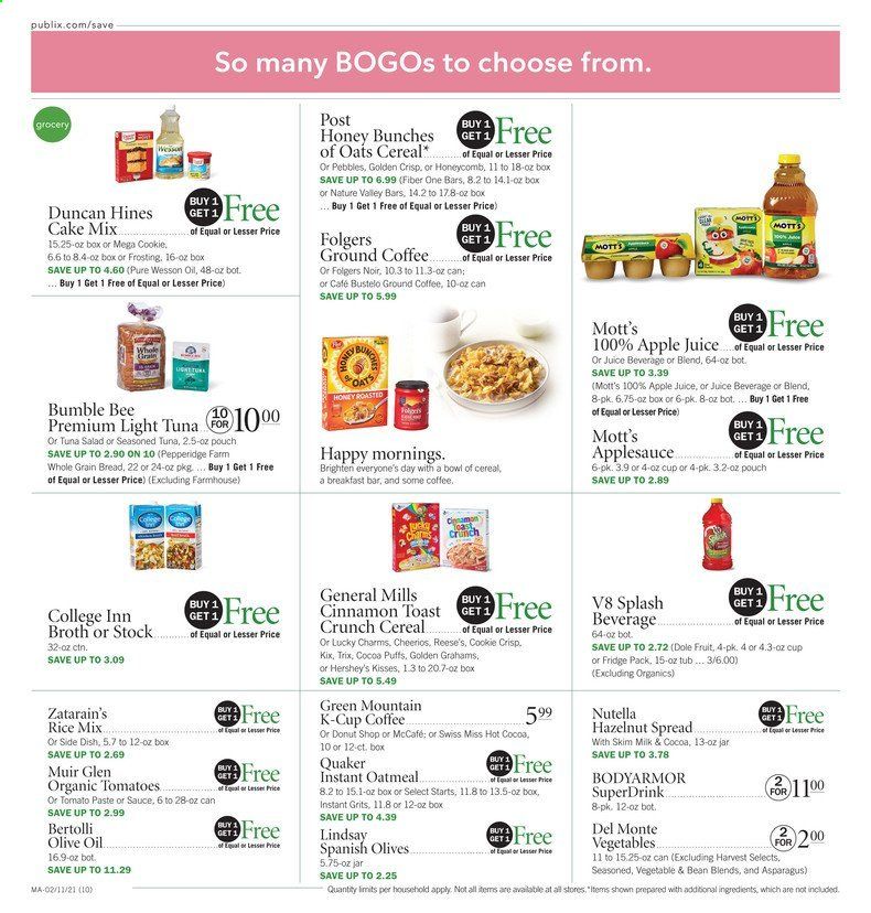 Publix (AL, FL, GA, NC, SC, TN, VA) Weekly Ad Flyer February 11 to February 17