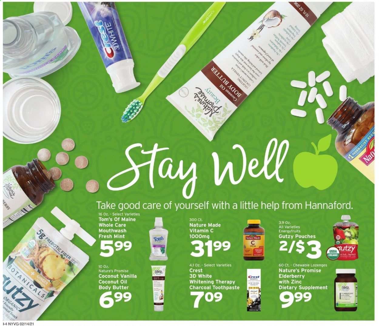 Hannaford (NY) Weekly Ad Flyer February 14 to February 20